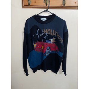 Vintage 1992 Iceberg Disney Oliver‎ & Company Dodger Sweater